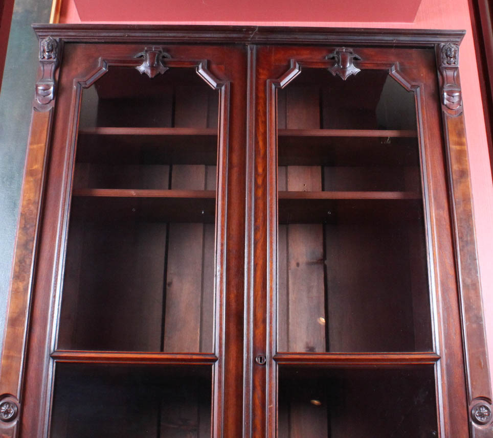 Vintage Florentine Inspired Glass Front Display Cabinet