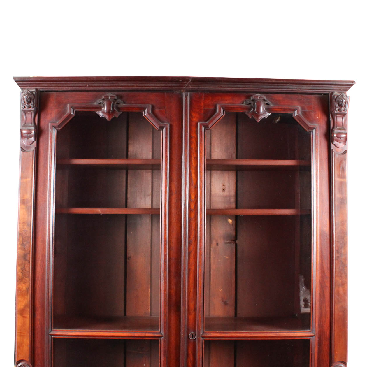 Vintage Florentine Inspired Glass Front Display Cabinet