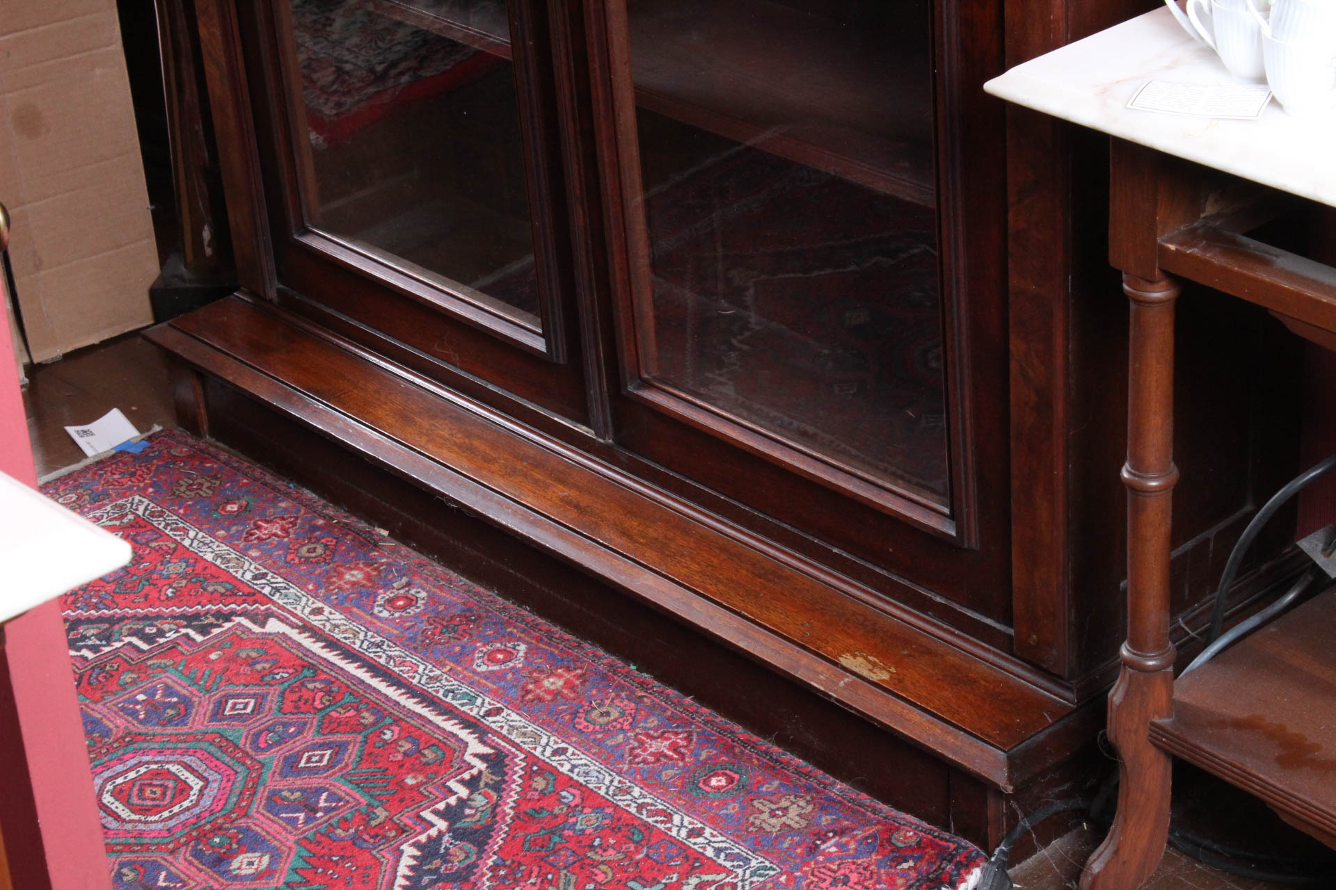 Vintage Florentine Inspired Glass Front Display Cabinet