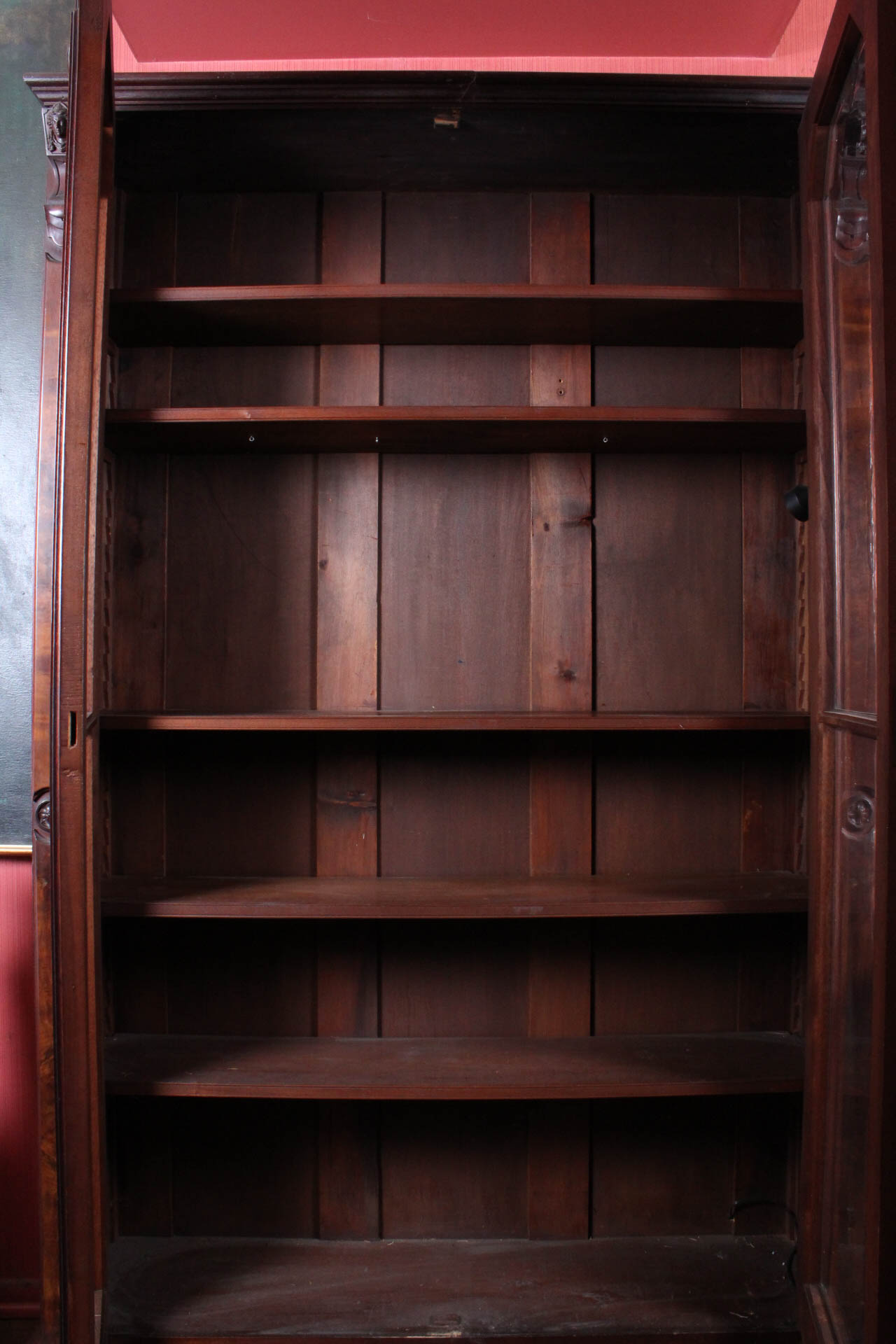 Vintage Florentine Inspired Glass Front Display Cabinet