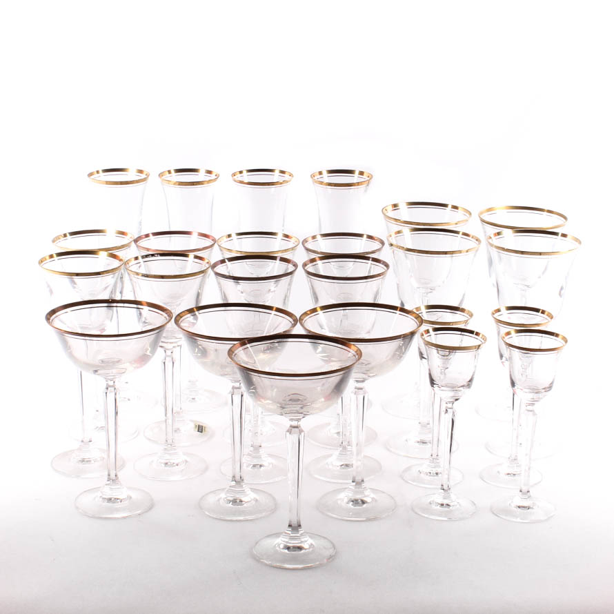 Vintage West German Mikasa "Wheaton" Crystal Stemware