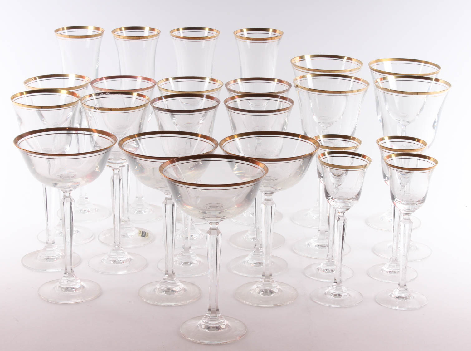 Vintage West German Mikasa "Wheaton" Crystal Stemware