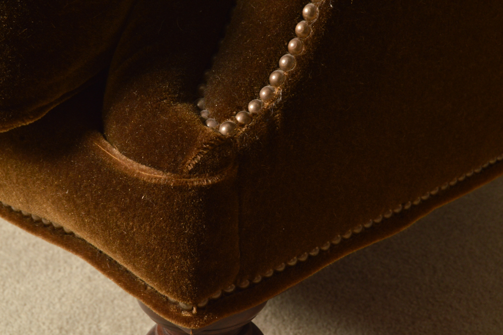 Two Mohair Chairs by Lillian August Collection