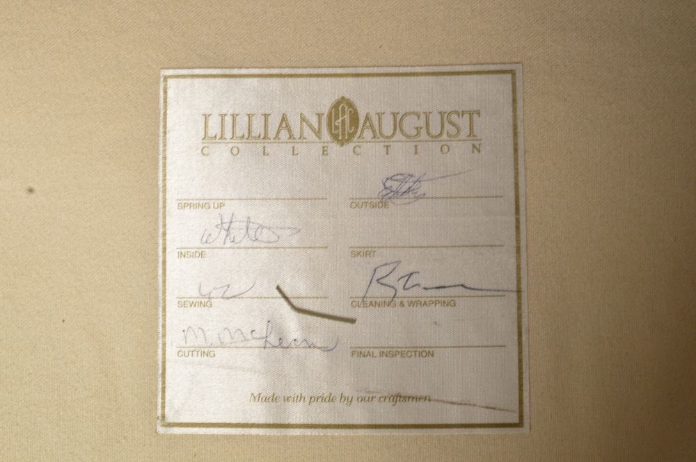 Two Mohair Chairs by Lillian August Collection