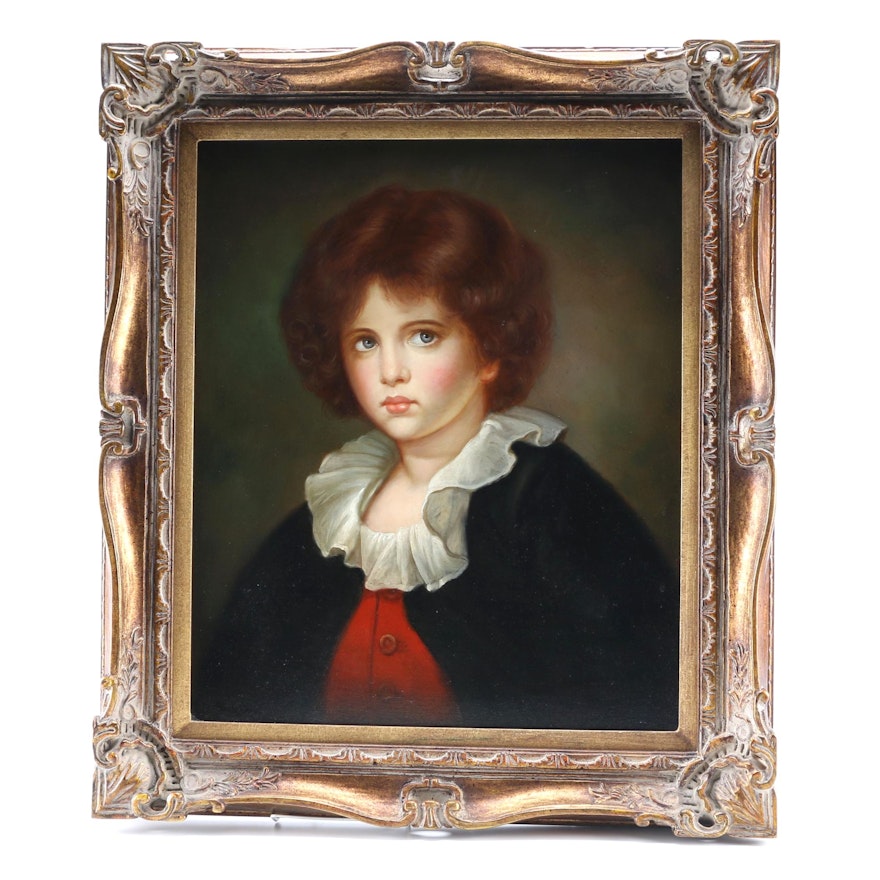 Eagleson Oil Portrait of Young Boy