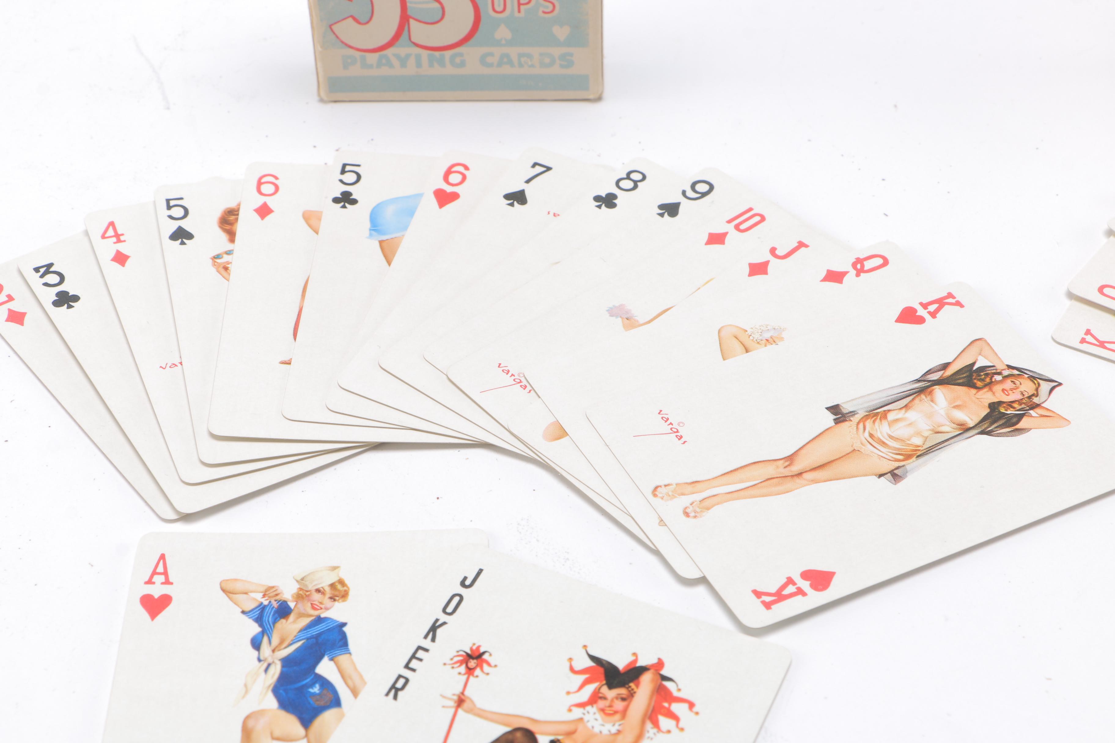 Vintage Vargas Pin Ups and Stag Adult Humor Playing Cards