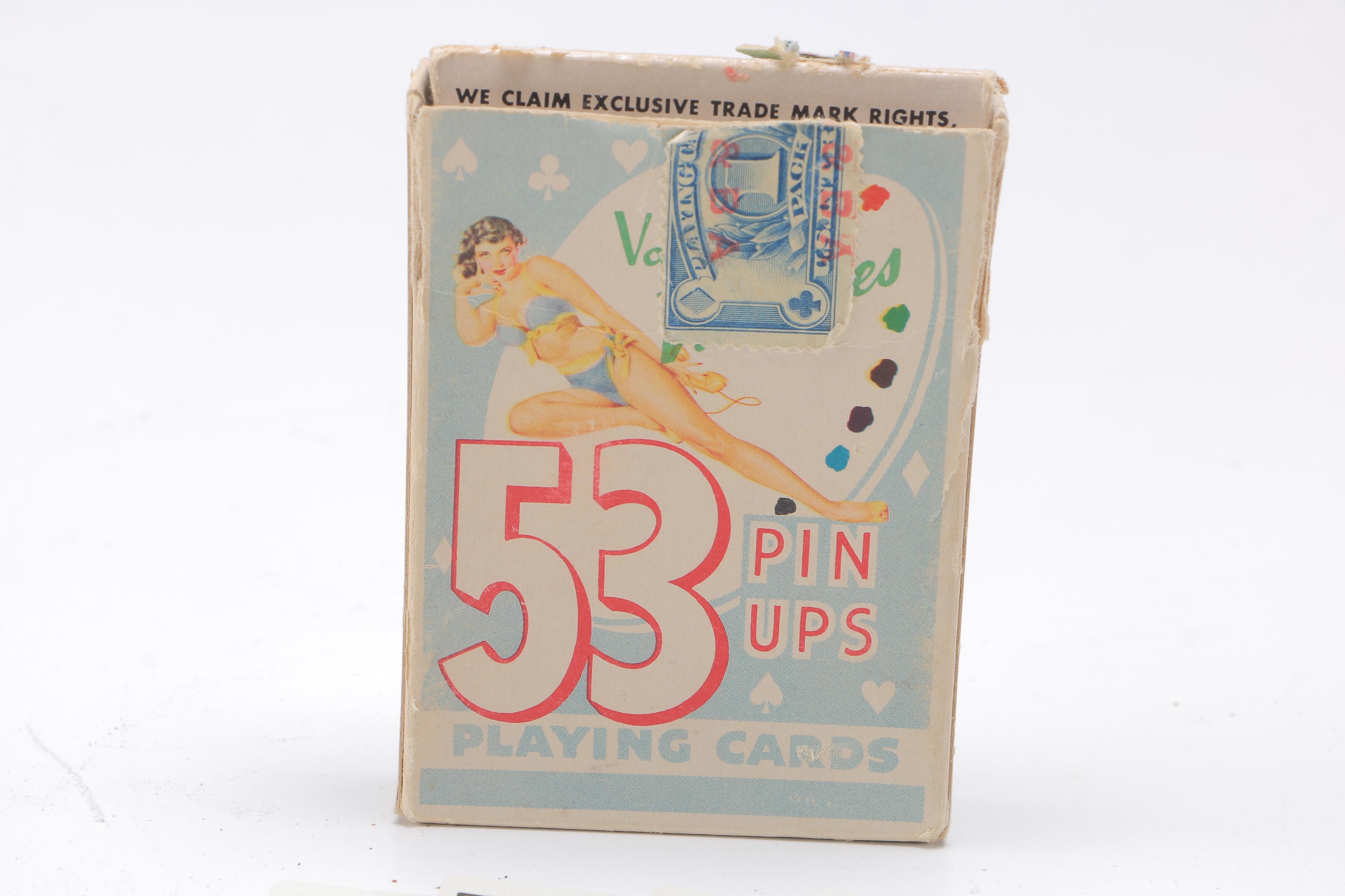 Vintage Vargas Pin Ups and Stag Adult Humor Playing Cards