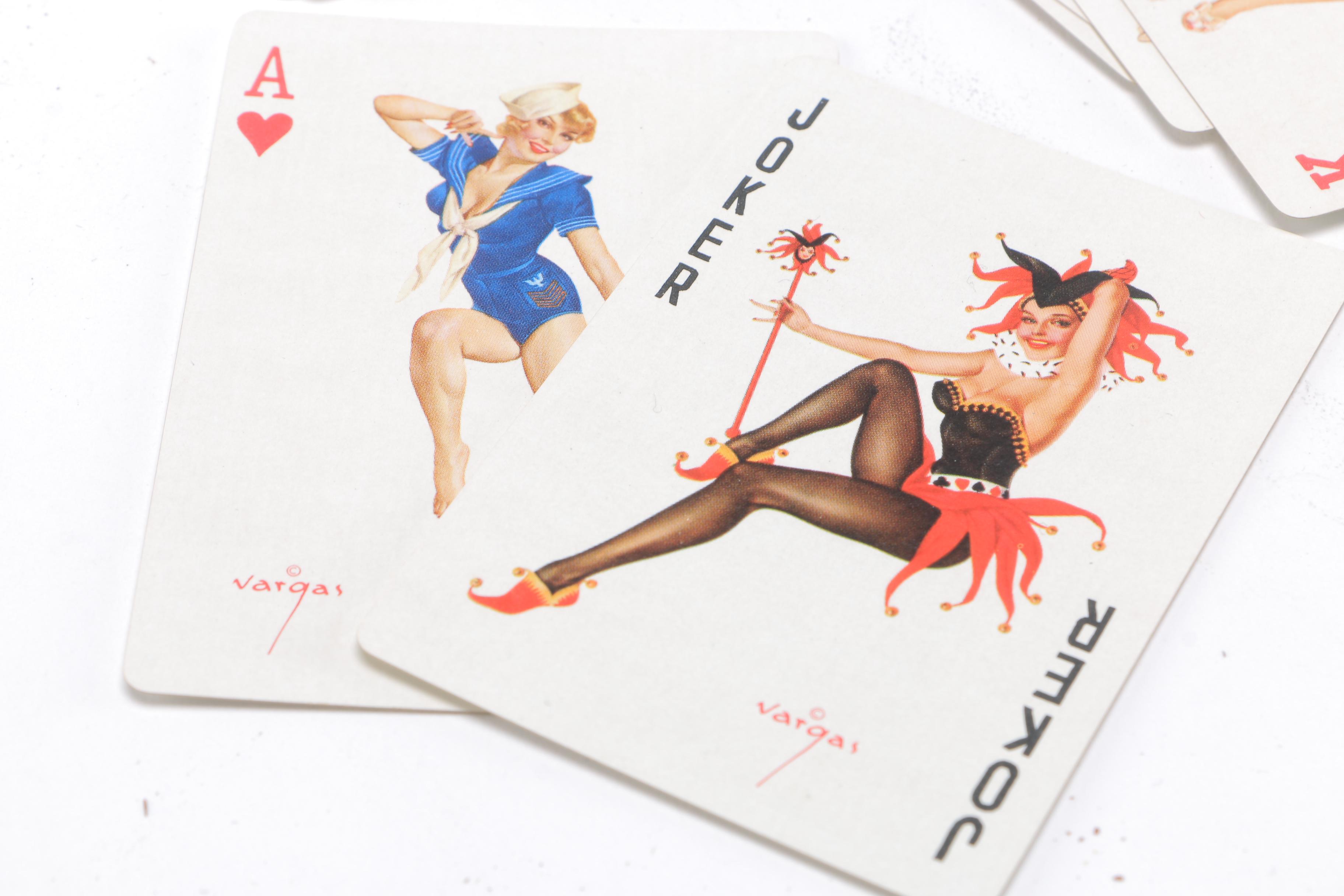 Vintage Vargas Pin Ups and Stag Adult Humor Playing Cards