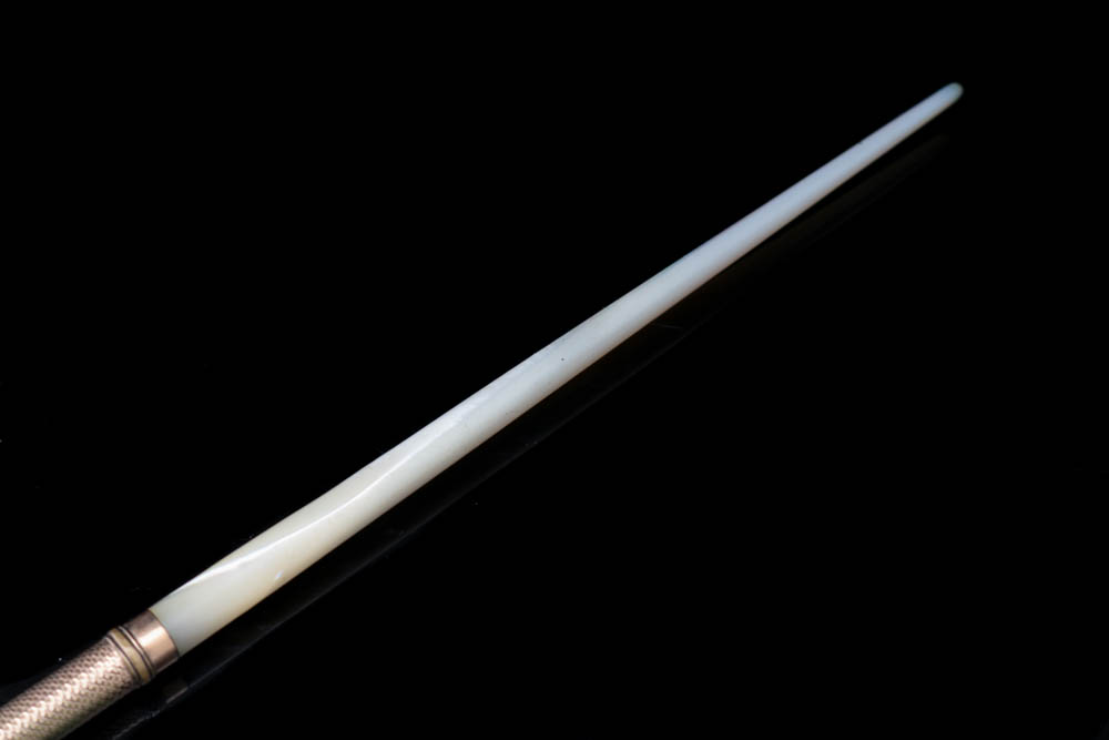 Antique Mother of Pearl Dip Pen with Gold-Filled Nib