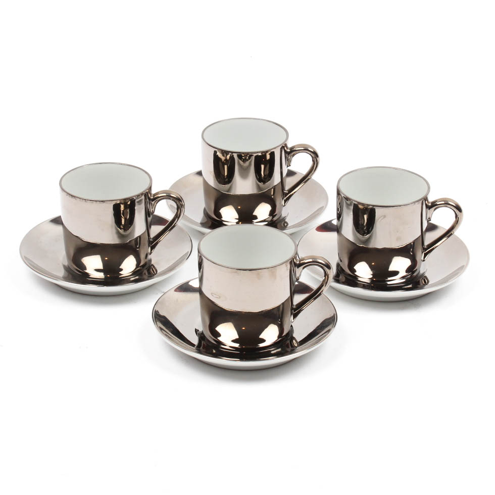 Georg Jensen Porcelain Demitasse Set