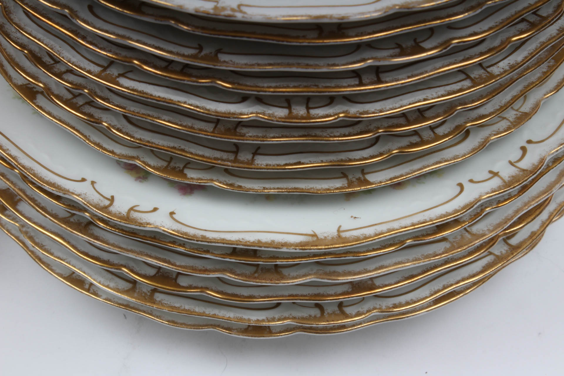 Pink and Yellow Rosette China by Haviland