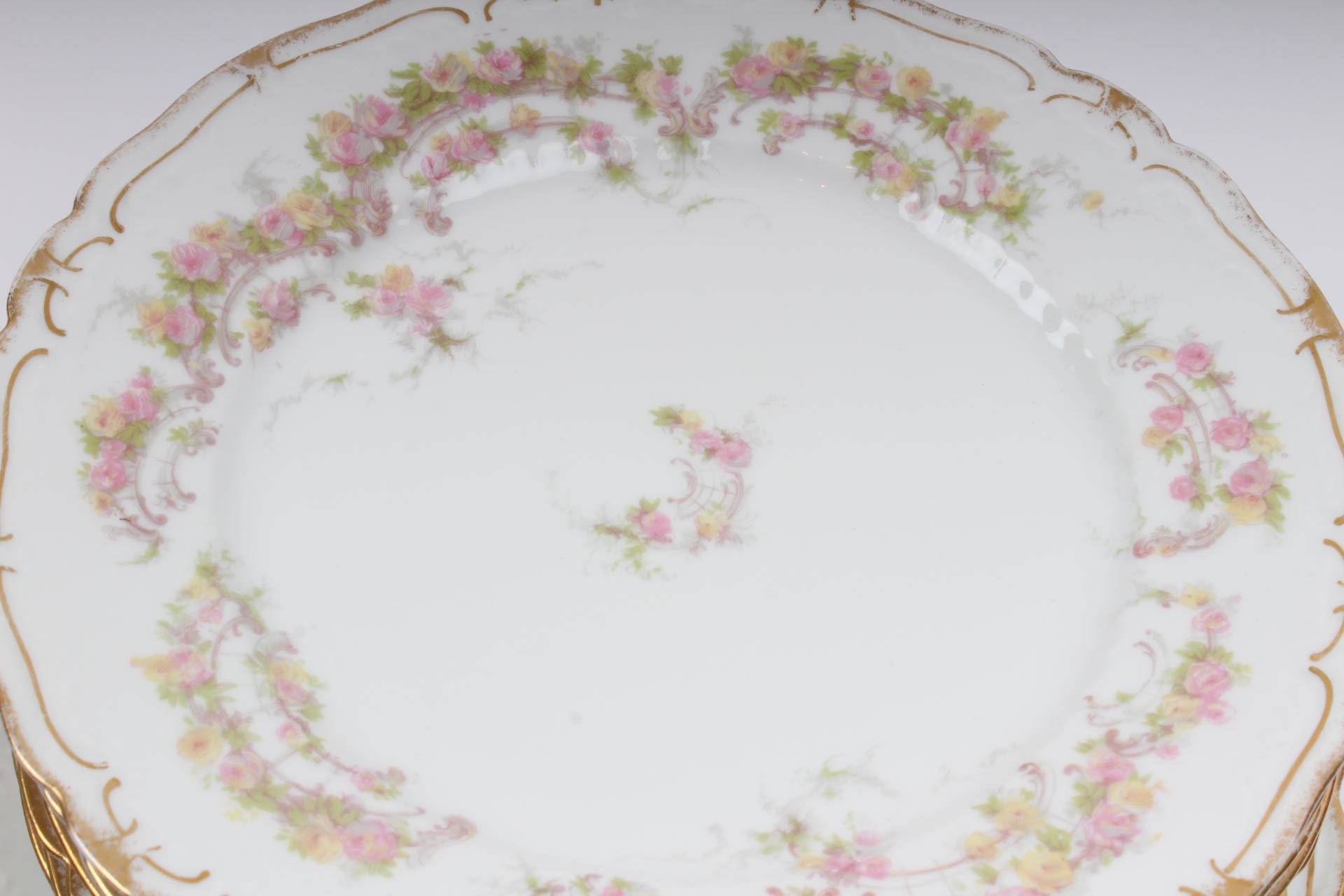 Pink and Yellow Rosette China by Haviland
