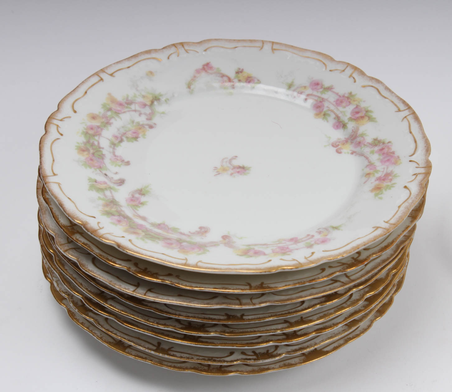 Pink and Yellow Rosette China by Haviland