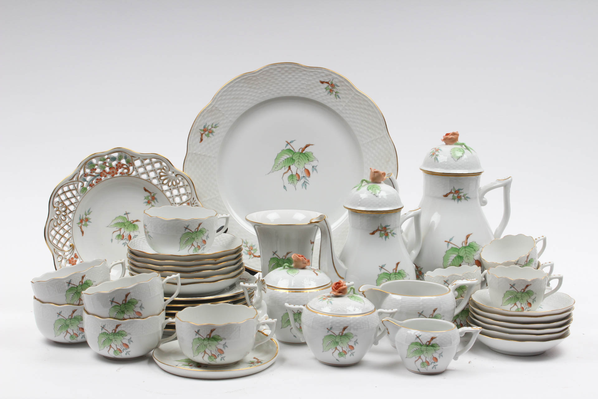Collection of Hand-Painted Herend Fine China