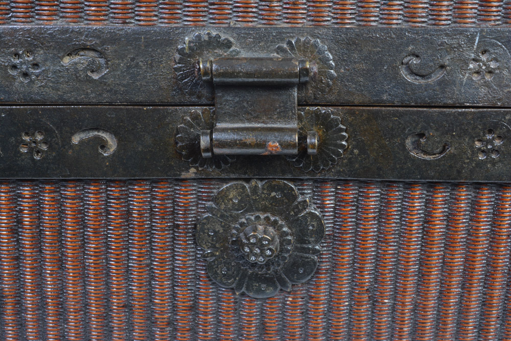 Antique Japanese Meiji Period Wooden Document Box