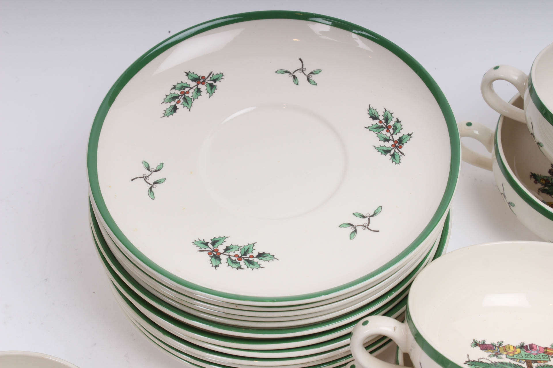 Spode "Christmas Tree" China Mugs and Bowls