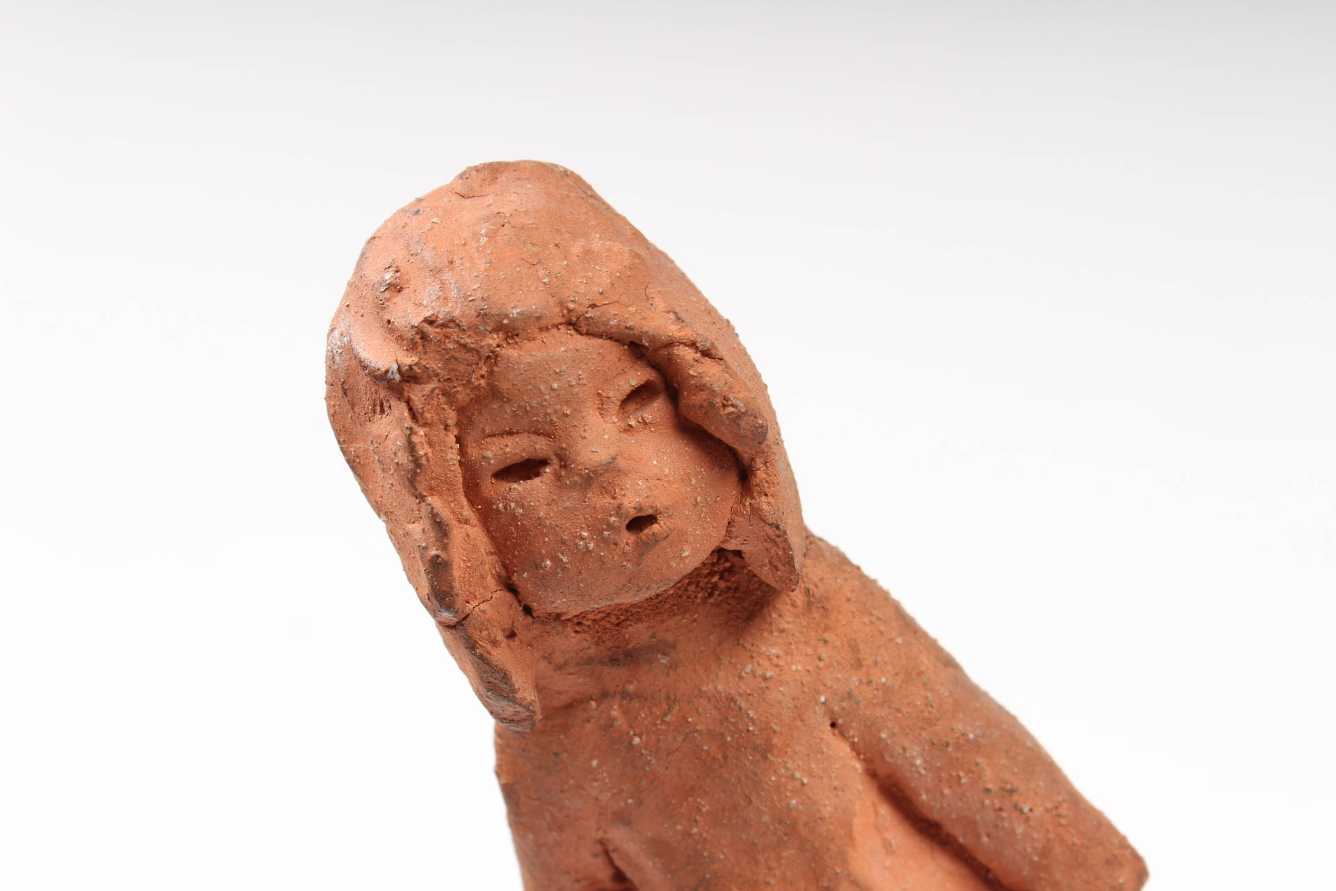 Ann Entis Terracotta Children in Tree Sculpture