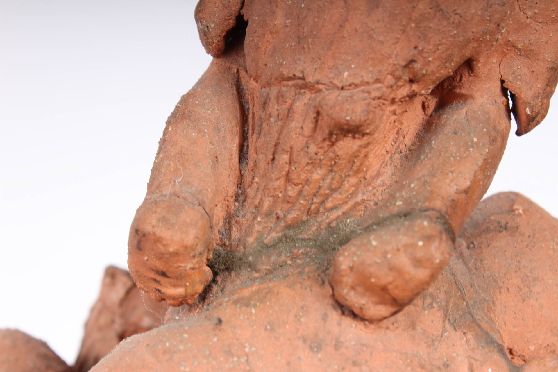 Ann Entis Terracotta Children in Tree Sculpture