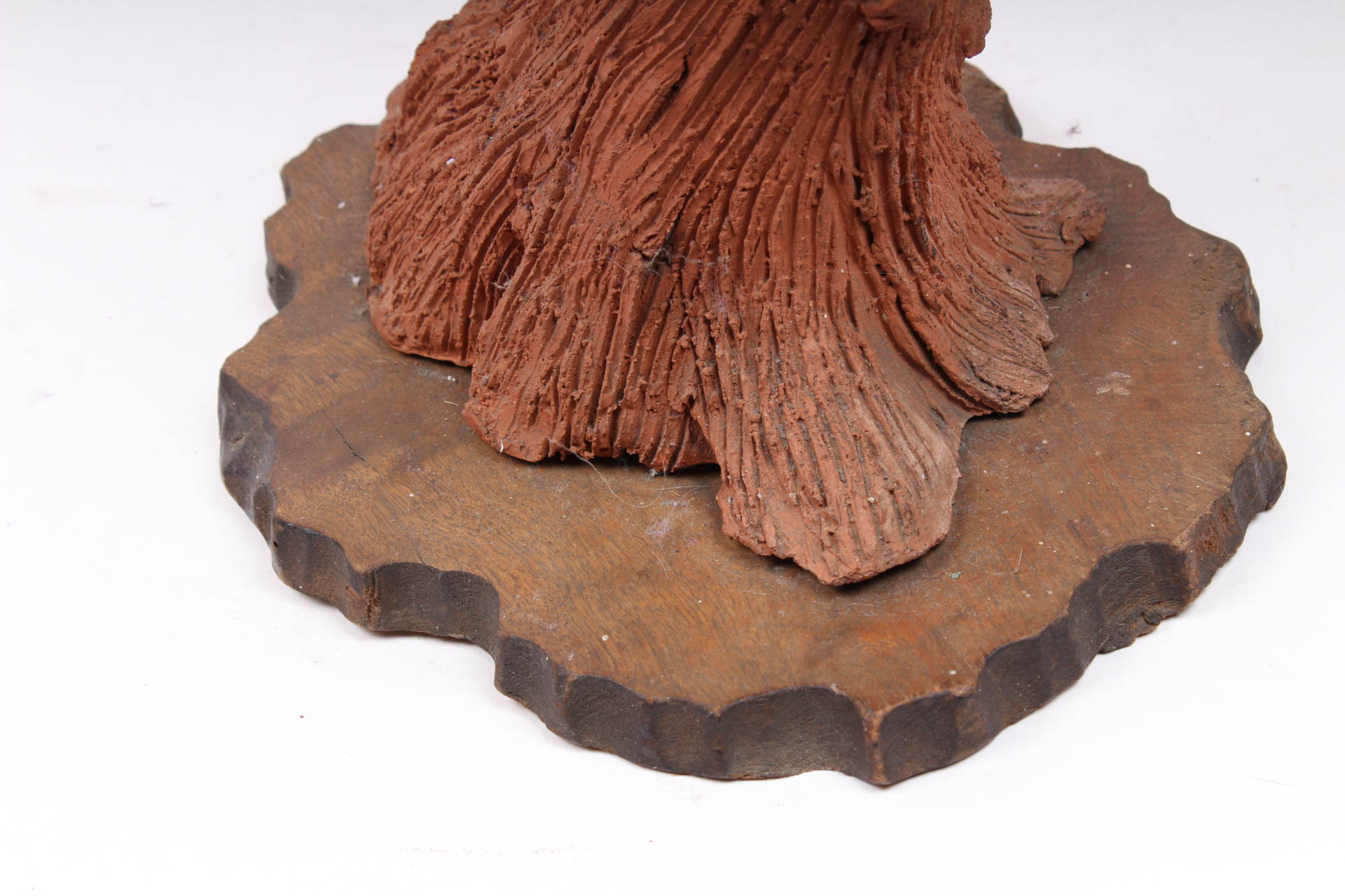 Ann Entis Terracotta Children in Tree Sculpture