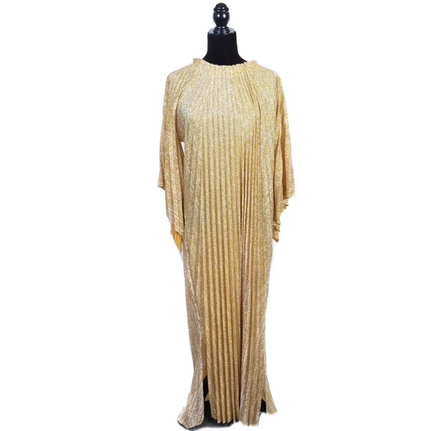 Vintage Gold Caftan Dress