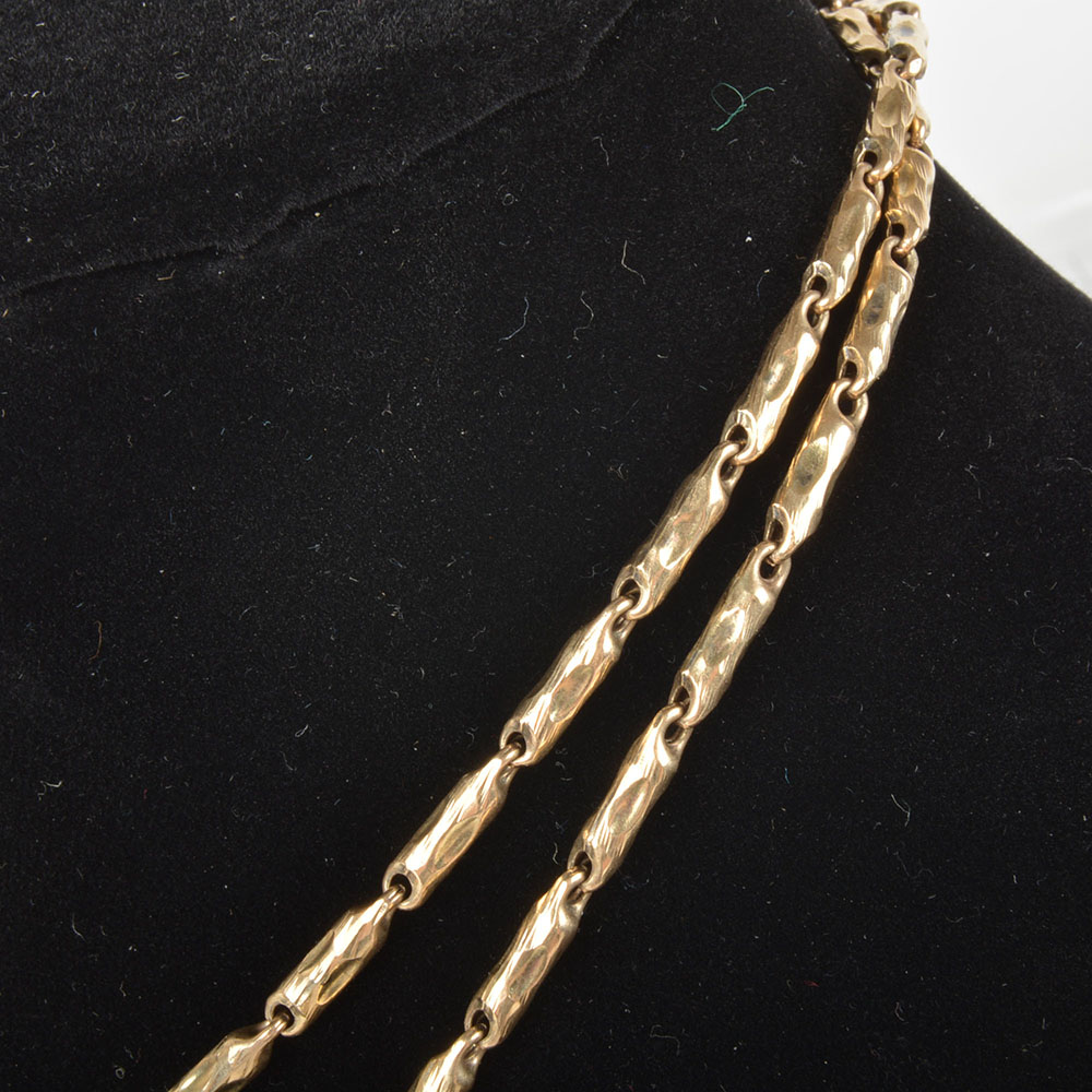 10K Yellow Gold Chain Link Necklace