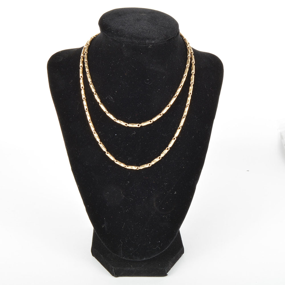 10K Yellow Gold Chain Link Necklace
