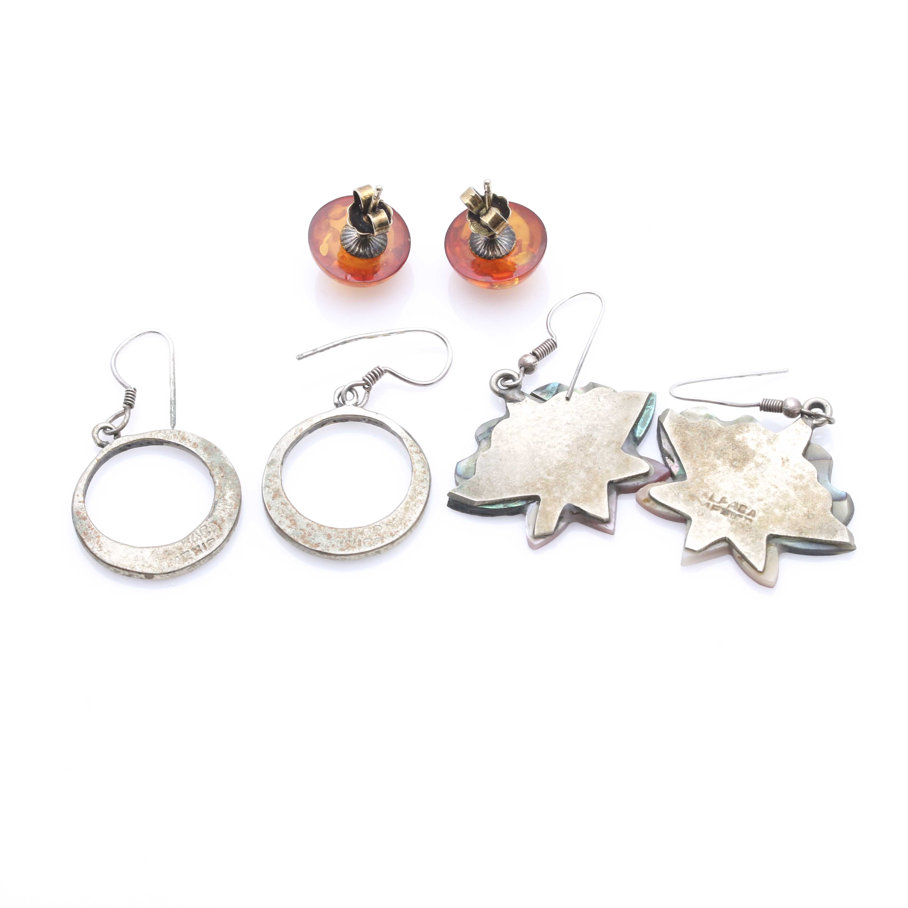 800 Silver Cameo Pendant and Assorted Costume Jewelry