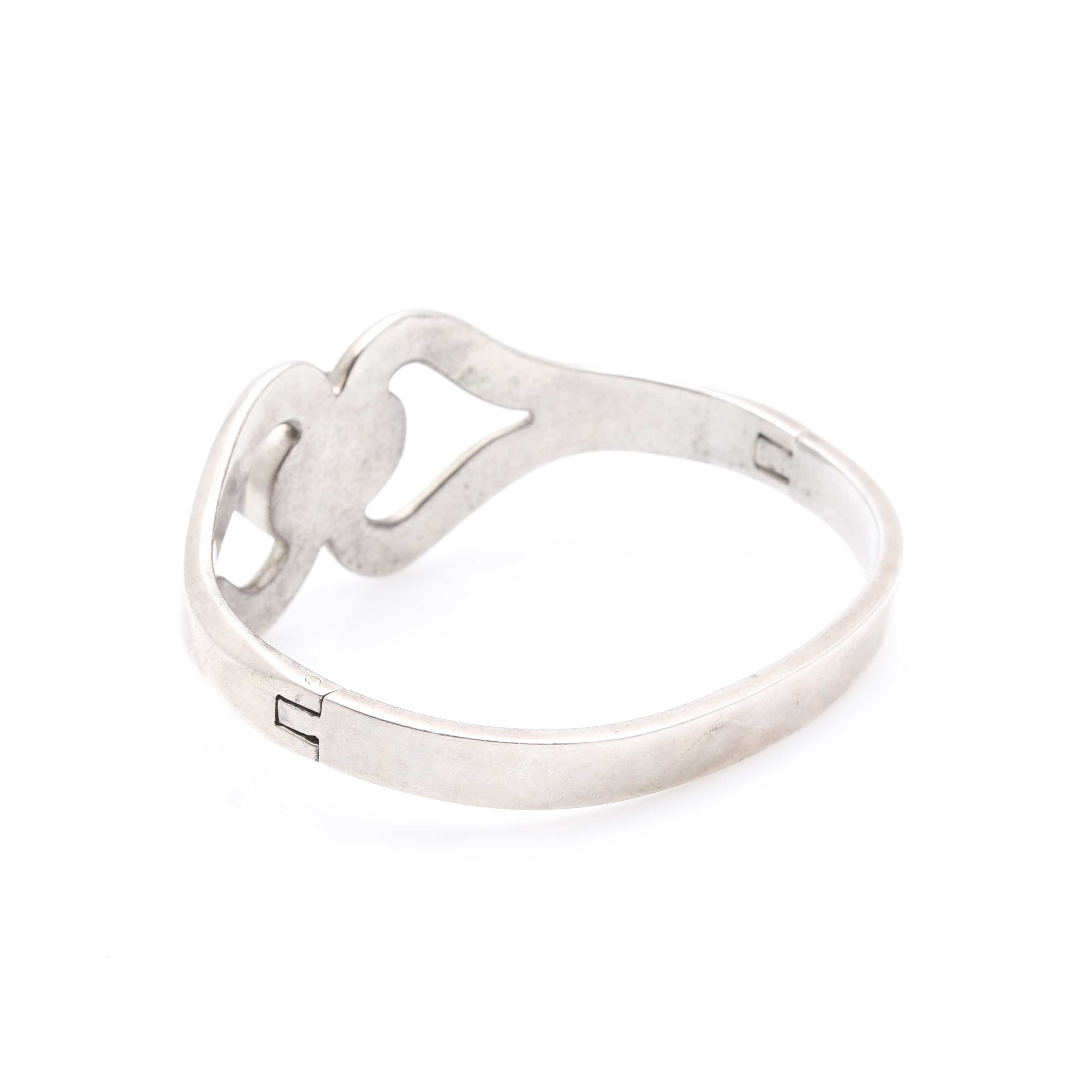 Sterling Silver Imitation Turquoise Bangle and Earrings