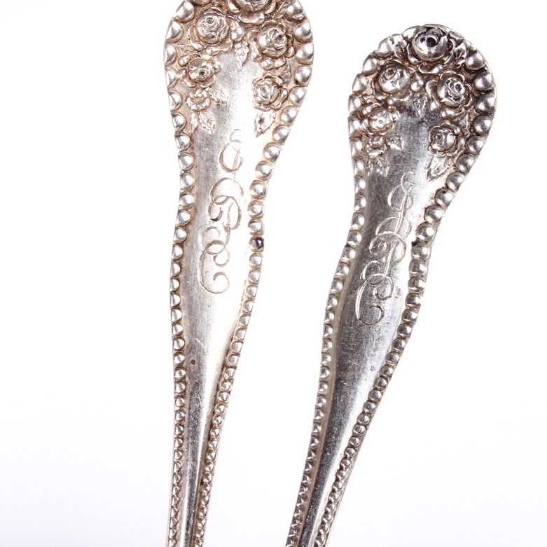 Set of Gorham Sterling Silver "Lancaster" Demitasse Spoons