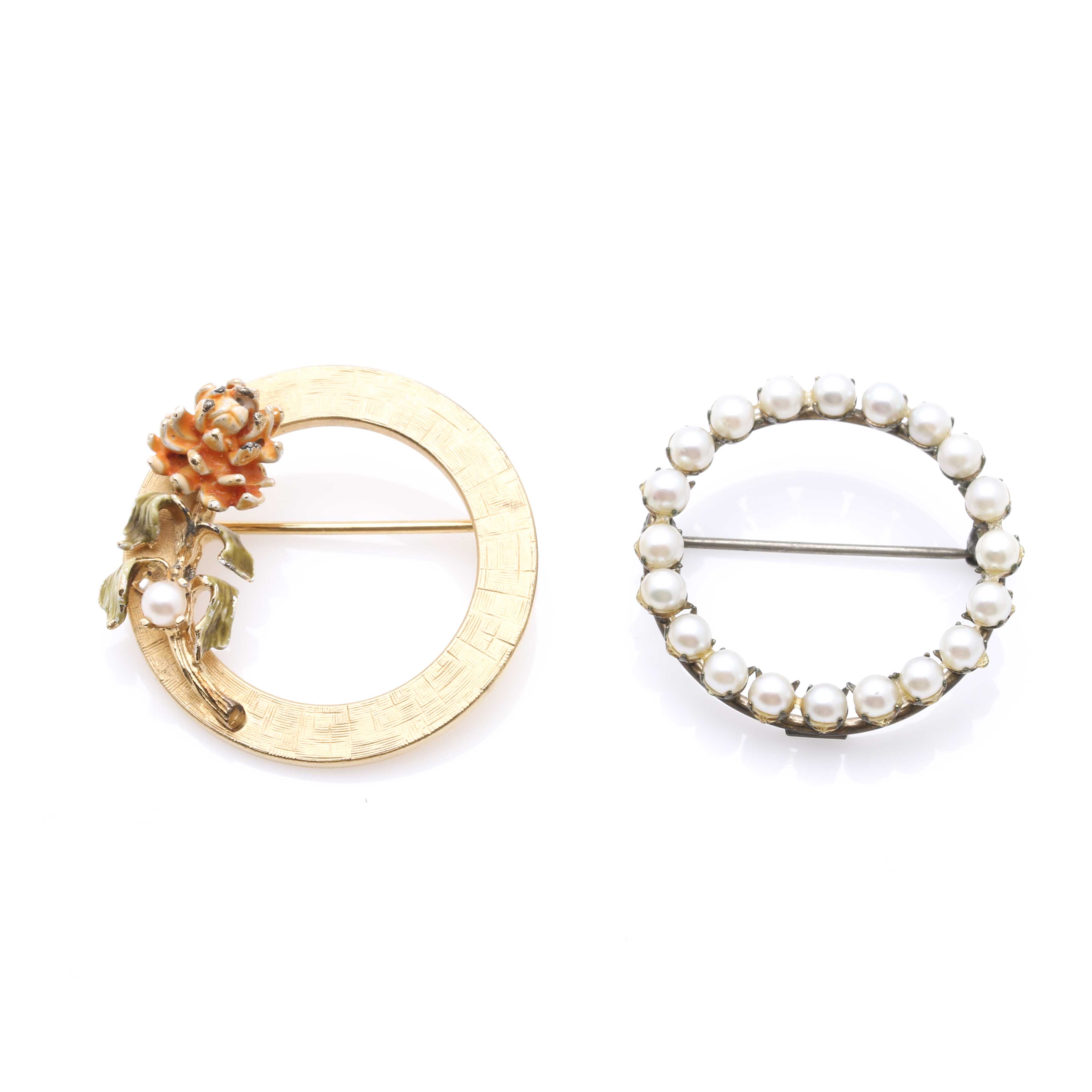 Gold Tone Lapis Lazuli and Cultured Pearl Jewelry