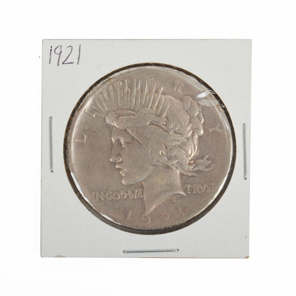 1921 U.S. Silver Peace Dollar
