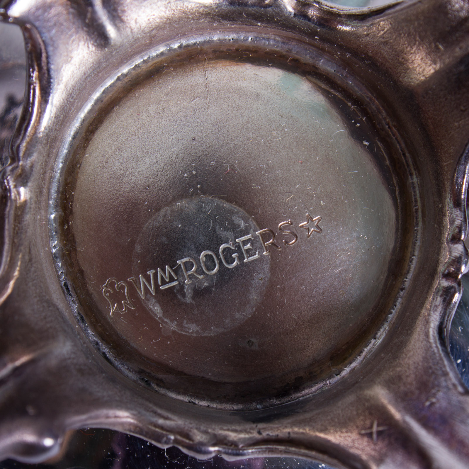 WM Rogers Silver Plate Tea Service Set and a Silver Plate Tray