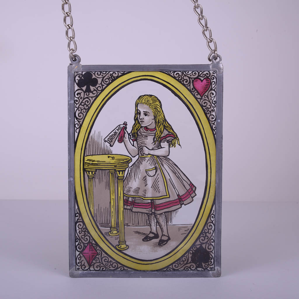 Alice in Wonderland Stained Glass