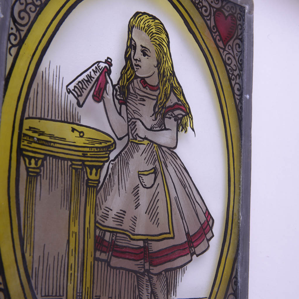 Alice in Wonderland Stained Glass