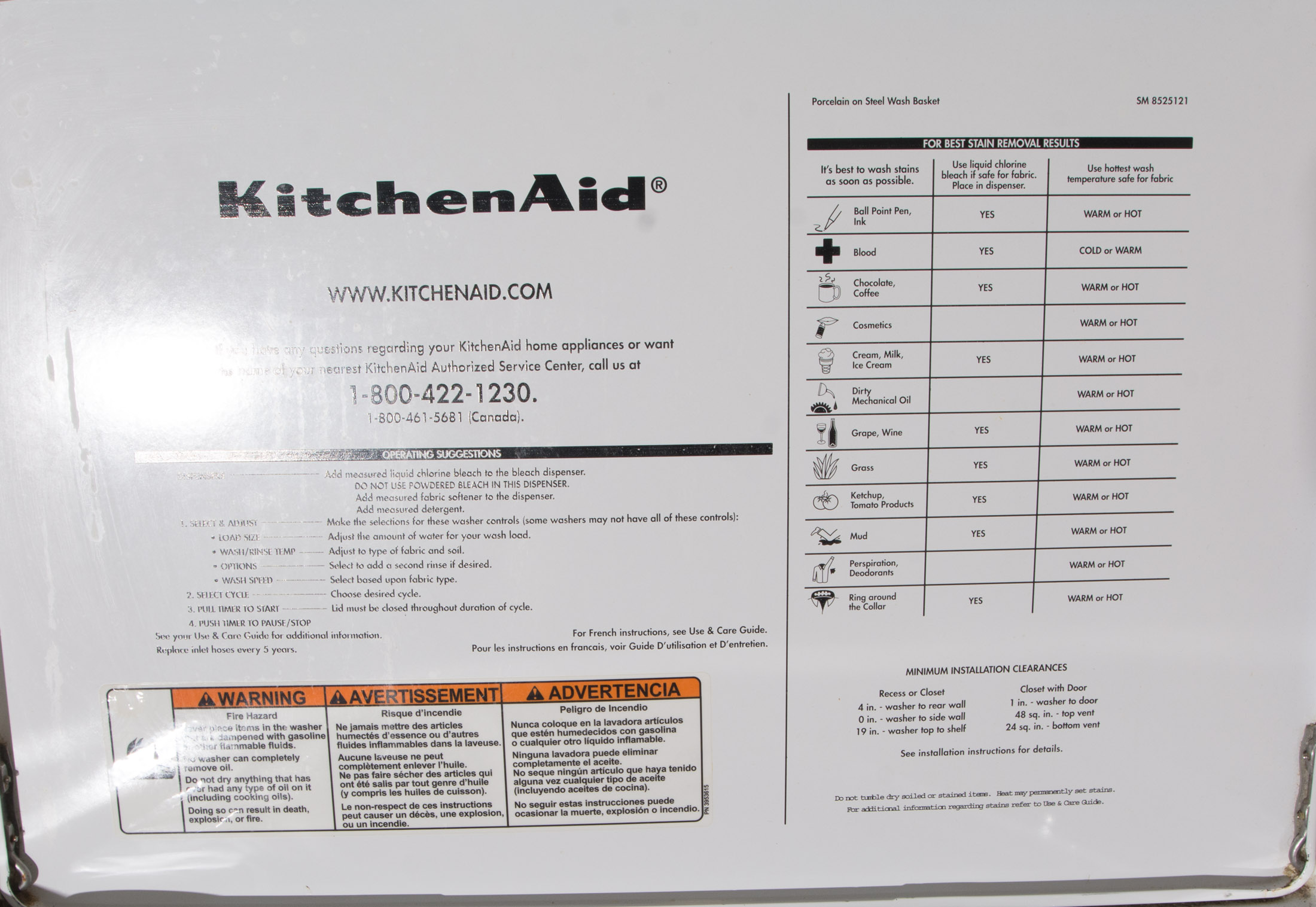 KitchenAid Washer and Dryer