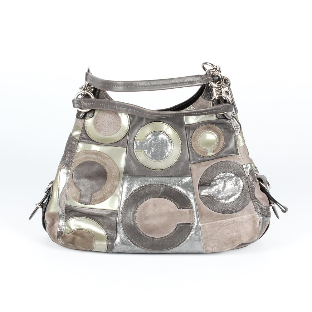 Coach Mia Inlaid C Suede Maggie Soho Handbag