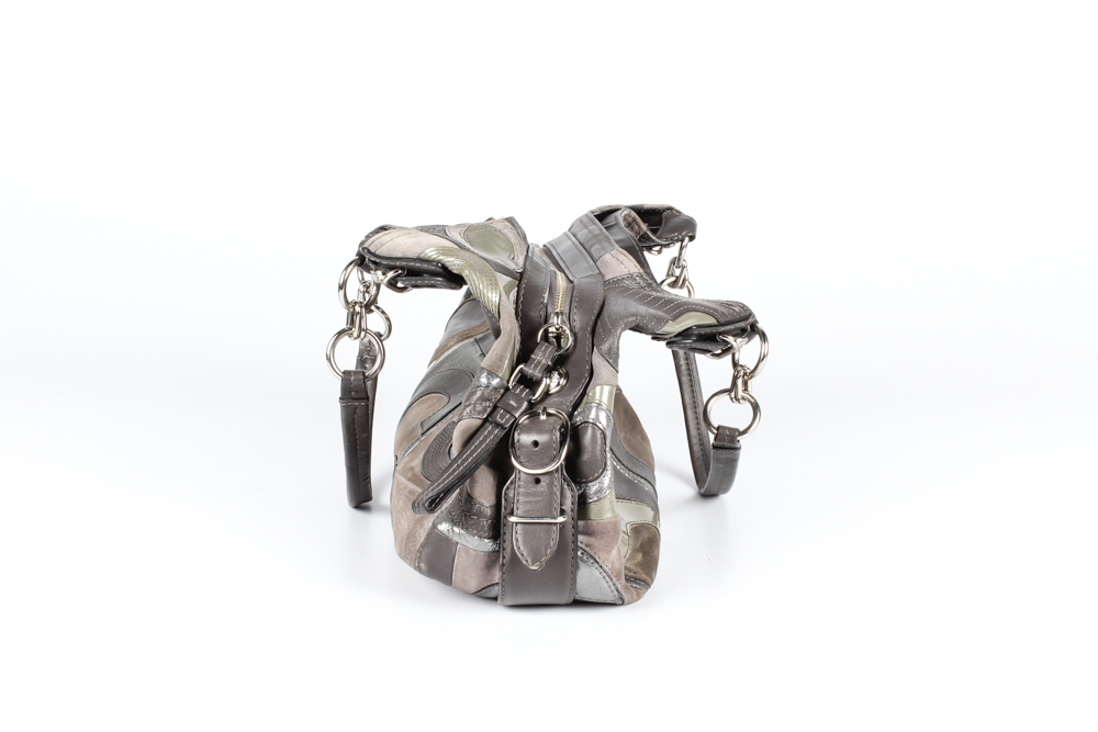 Coach Mia Inlaid C Suede Maggie Soho Handbag