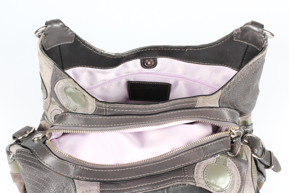 Coach Mia Inlaid C Suede Maggie Soho Handbag