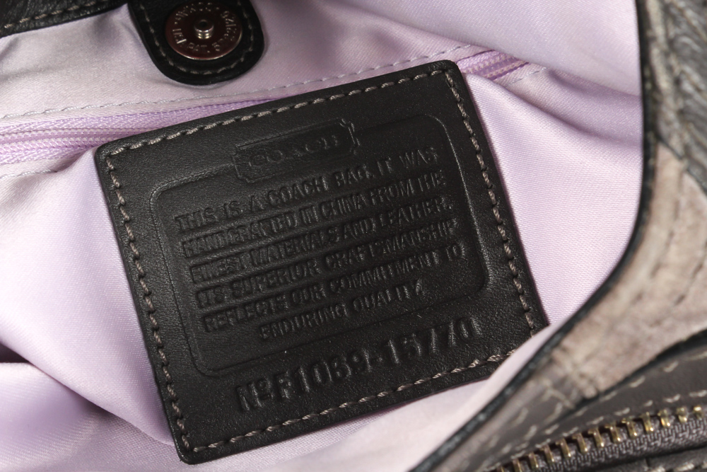 Coach Mia Inlaid C Suede Maggie Soho Handbag