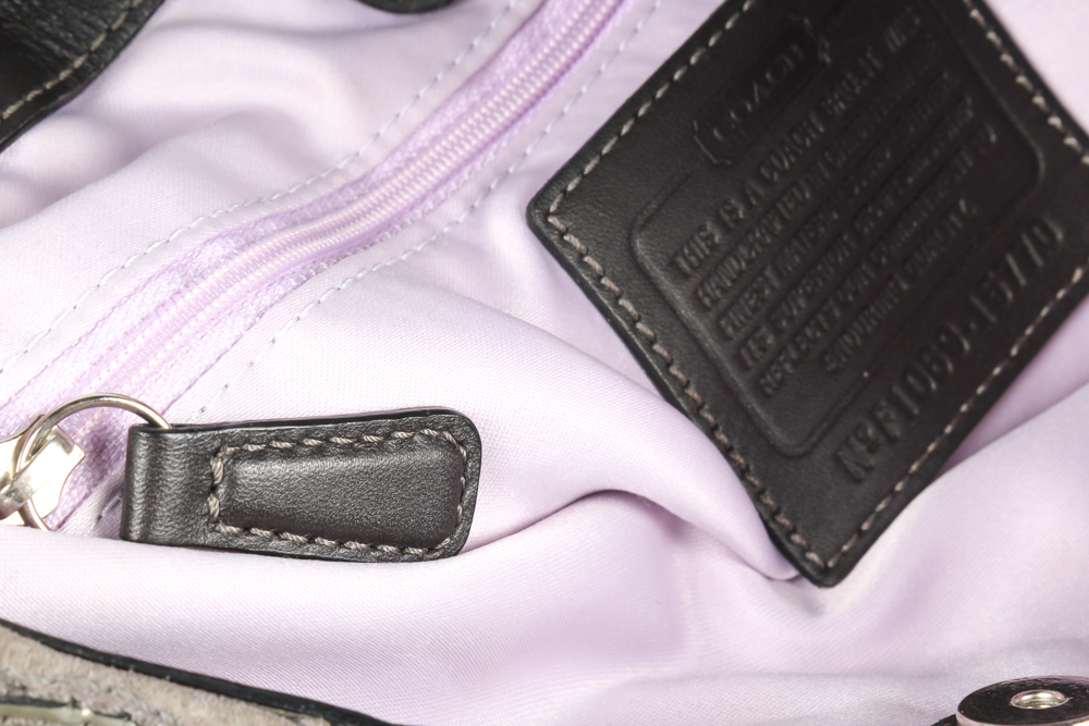 Coach Mia Inlaid C Suede Maggie Soho Handbag