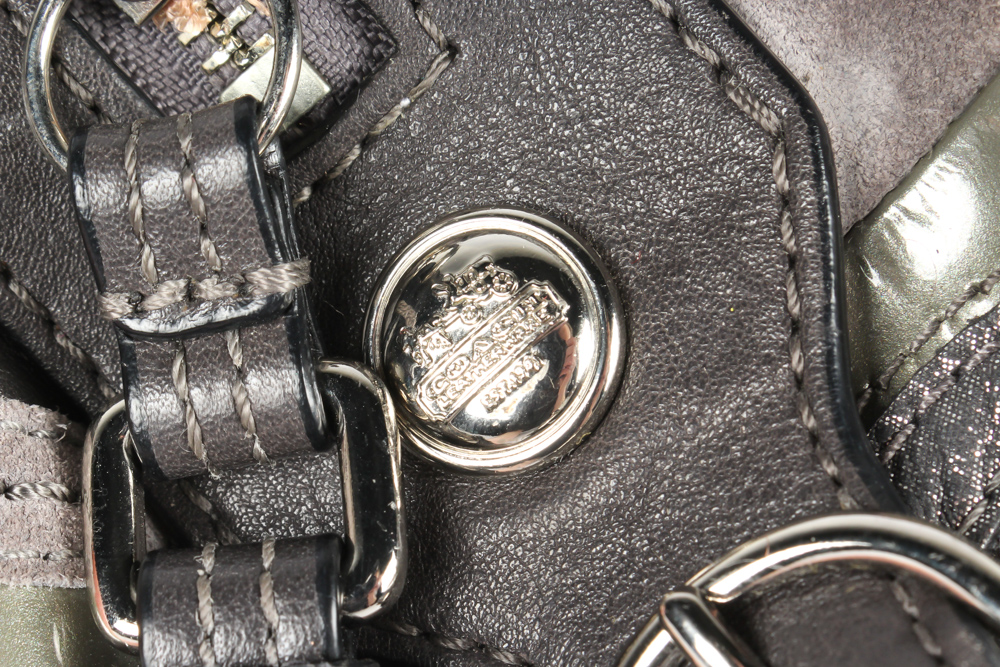 Coach Mia Inlaid C Suede Maggie Soho Handbag