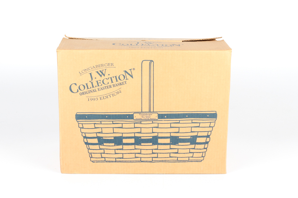 Signed 1993 J.W. Collection Longaberger Easter Basket