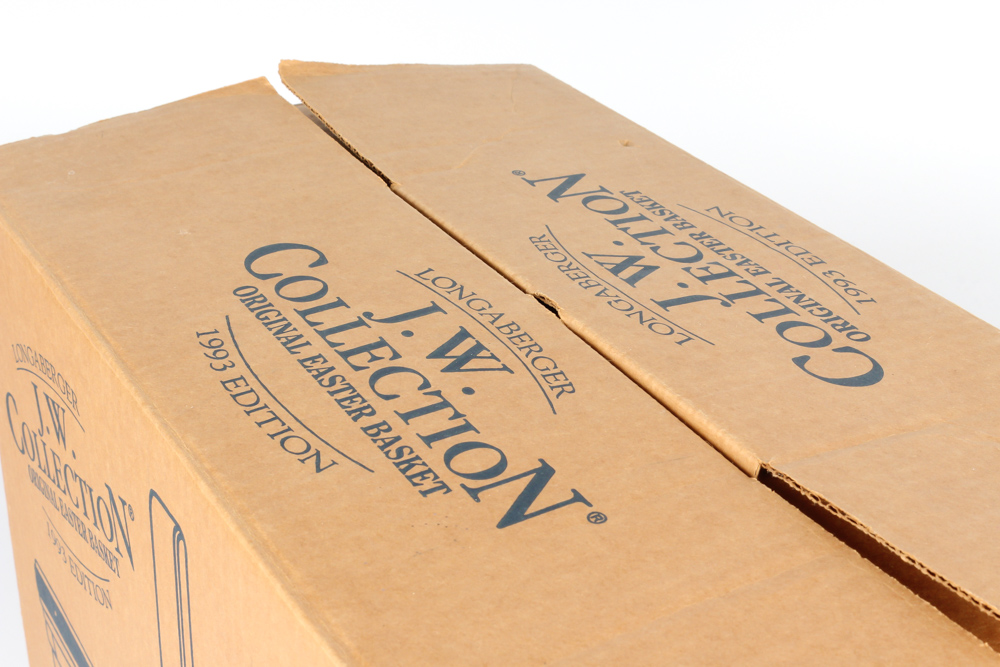 Signed 1993 J.W. Collection Longaberger Easter Basket