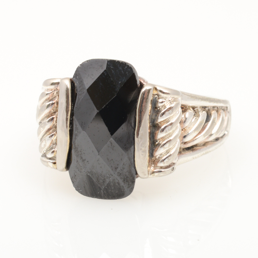 Sterling Silver Hematite Ring