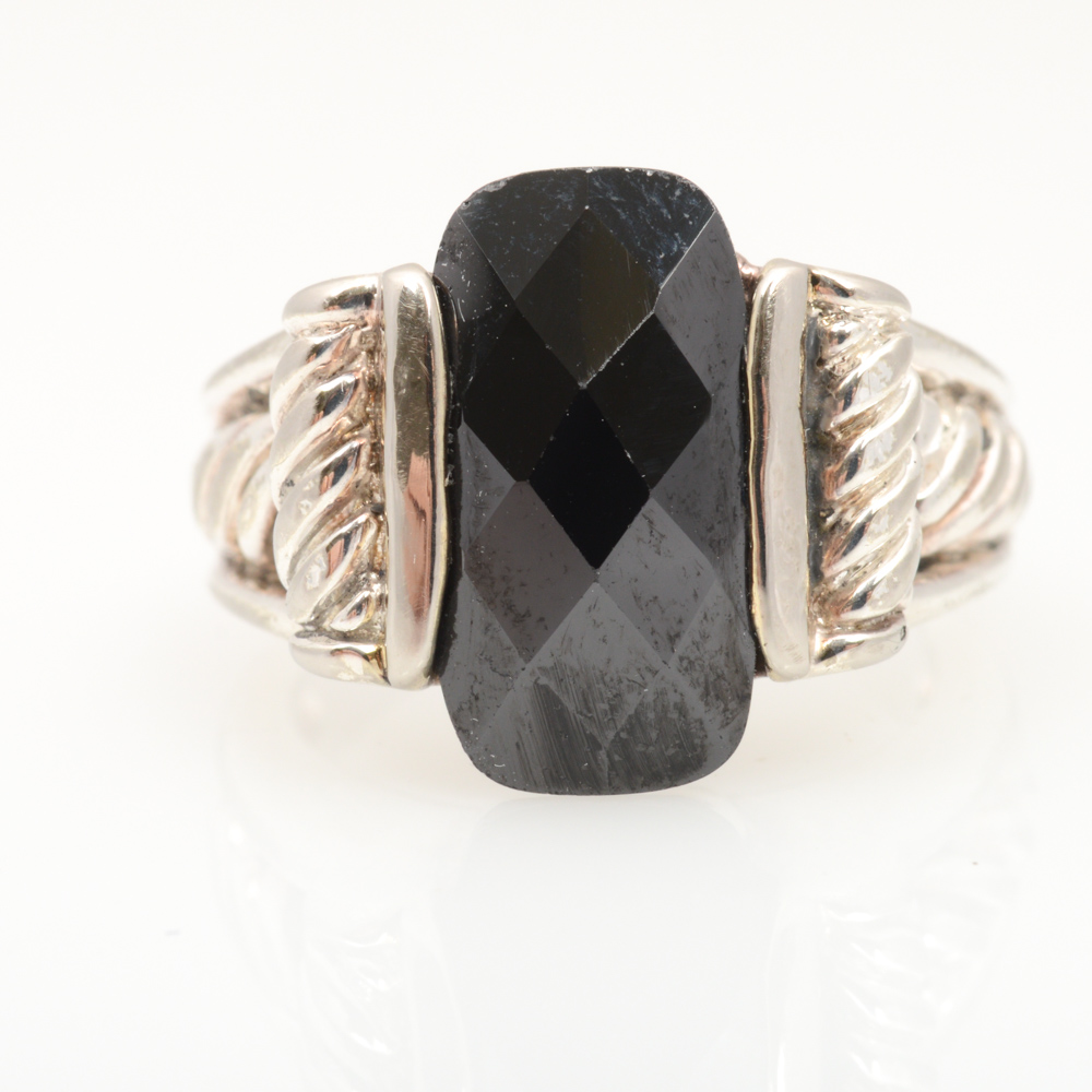Sterling Silver Hematite Ring