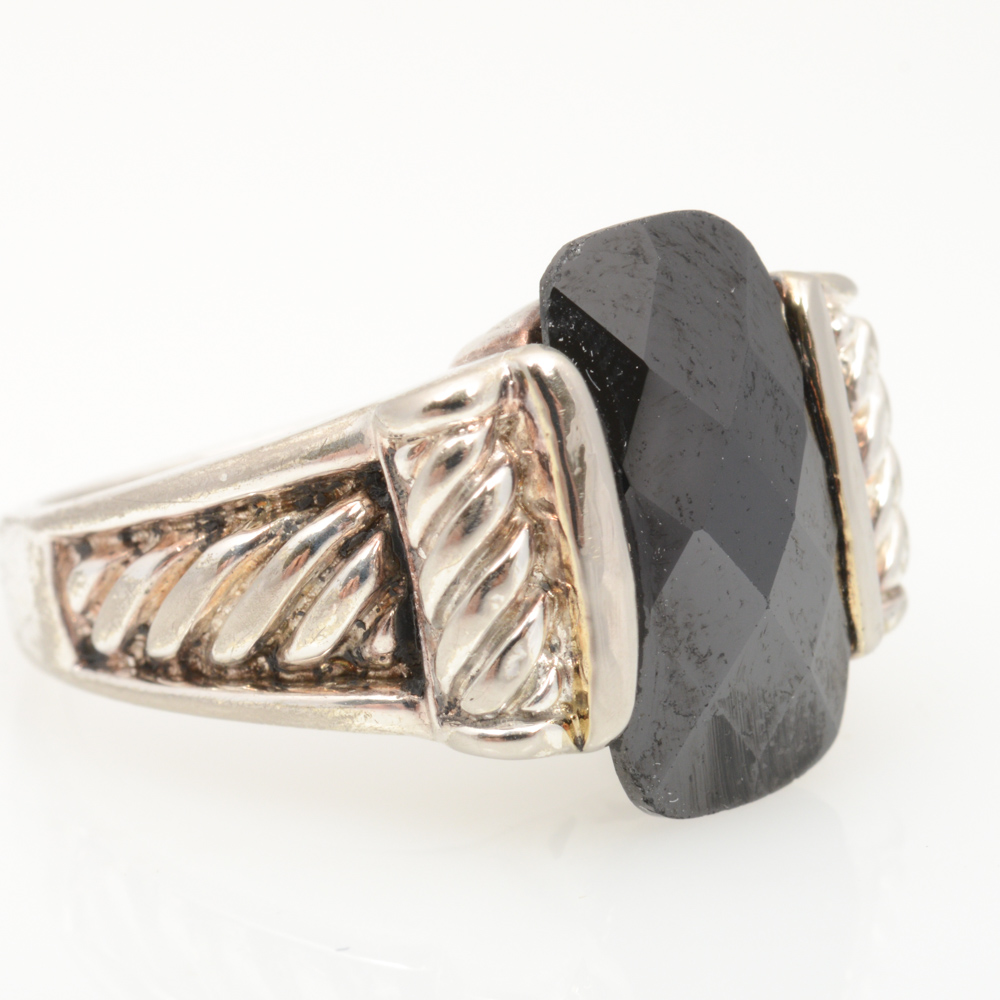 Sterling Silver Hematite Ring