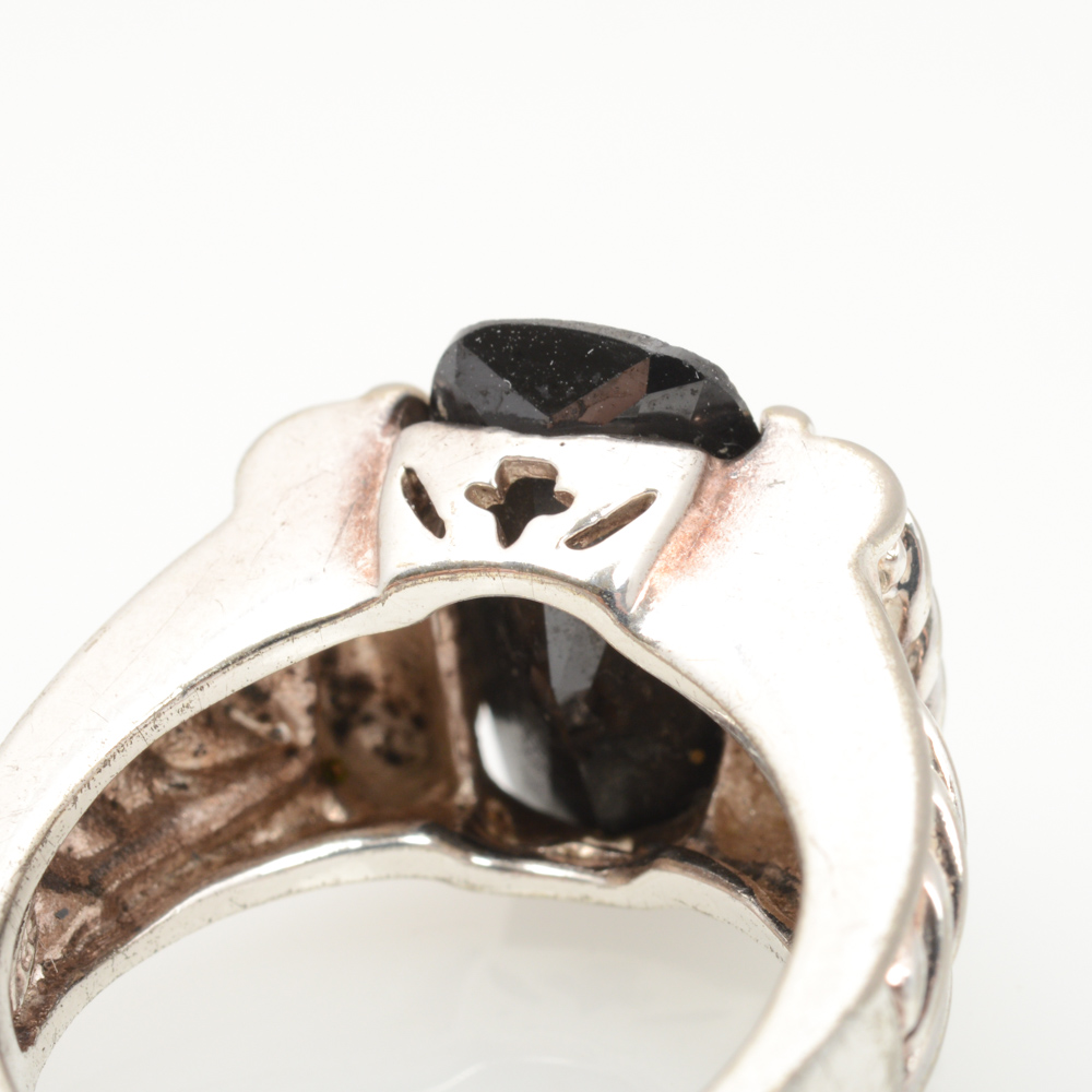 Sterling Silver Hematite Ring