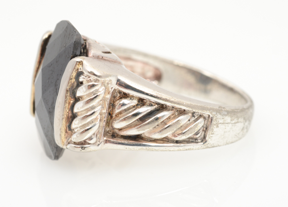 Sterling Silver Hematite Ring