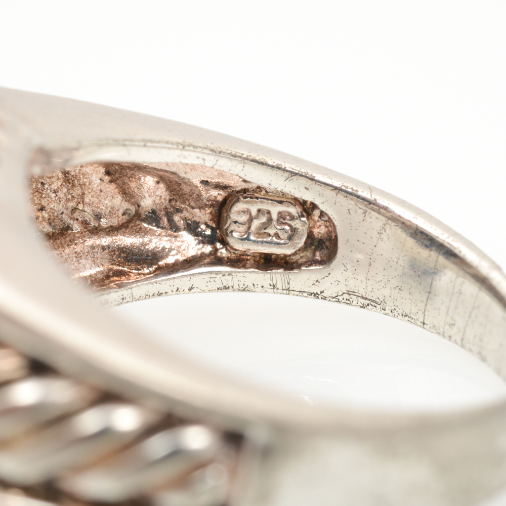 Sterling Silver Hematite Ring