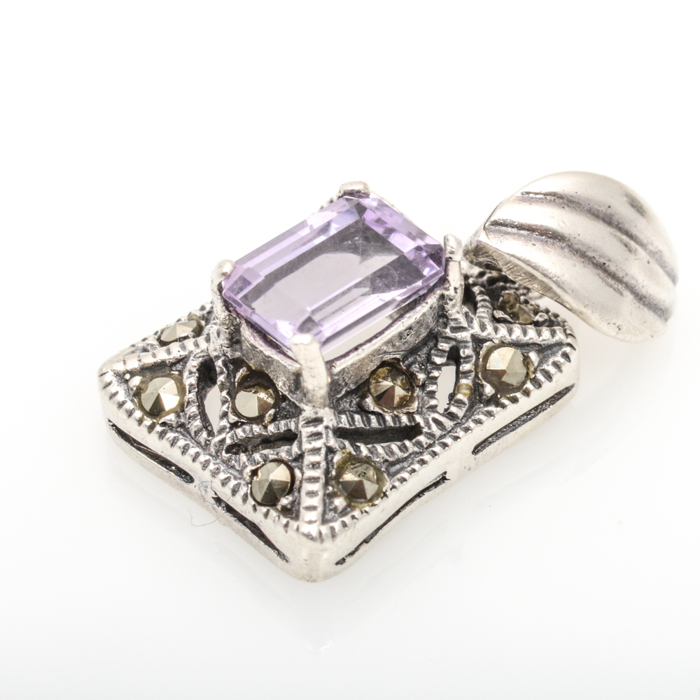 Sterling Silver And Natural Amber Set